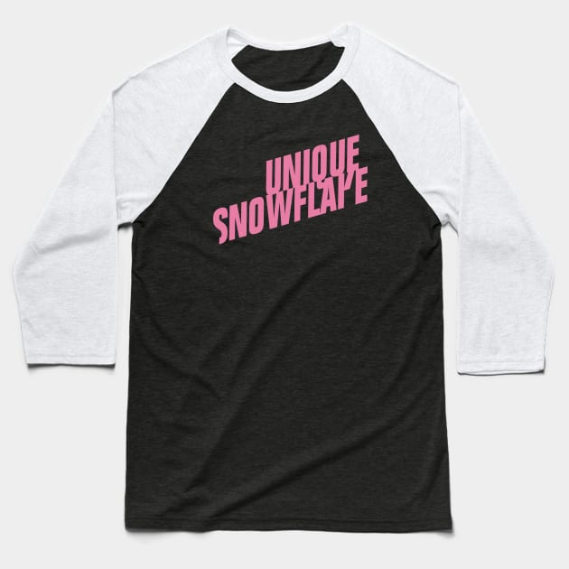 Unique Snowflake Fight Club logo Baseball T-Shirt by w0dan